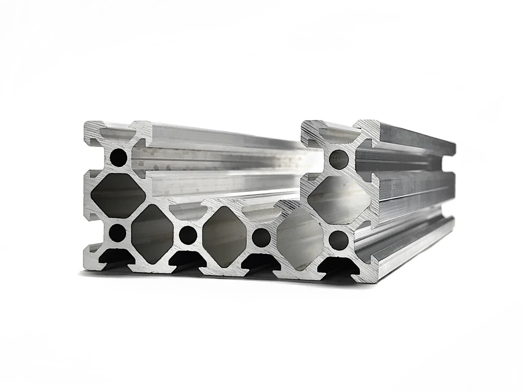 Aluminium Alloy Anodzied Silver T-Slot Extrusion Aluminium Profile
